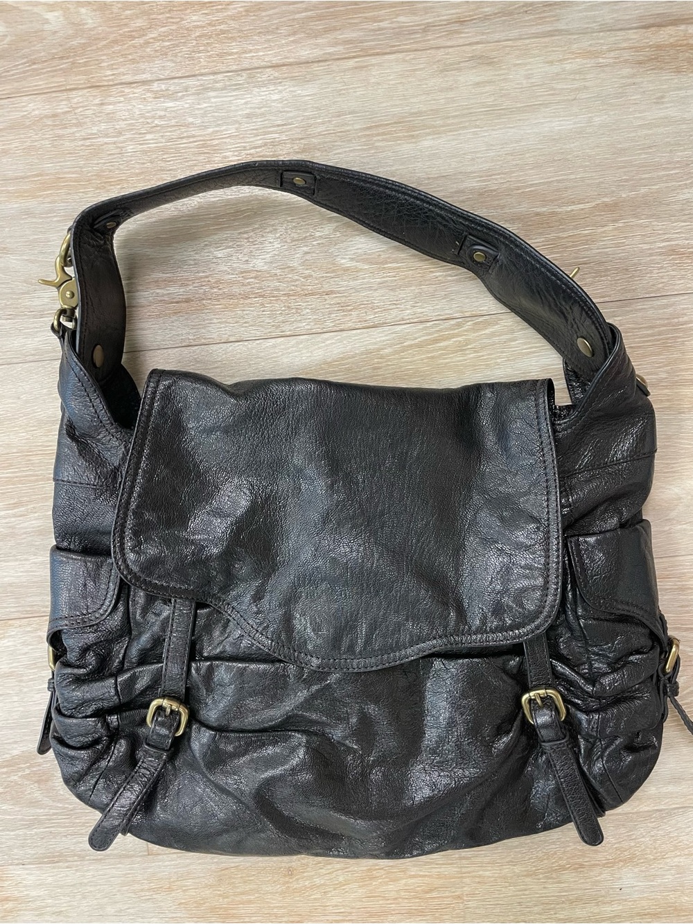 Kooba Women's Brown Leather Hobo Shoulder Bag